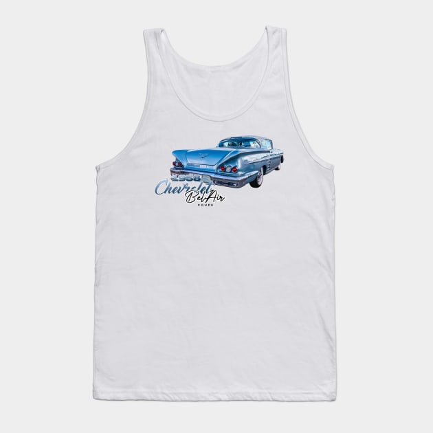 1958 Chevrolet Bel Air Impala Coupe Tank Top by Gestalt Imagery